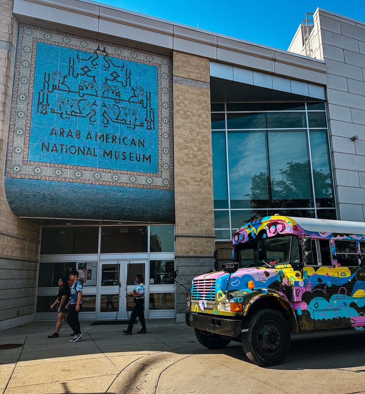 Bus at museum for field trip