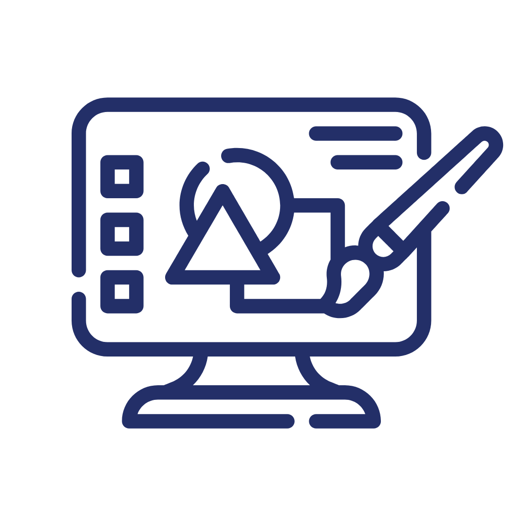 Icon of arts and computer
