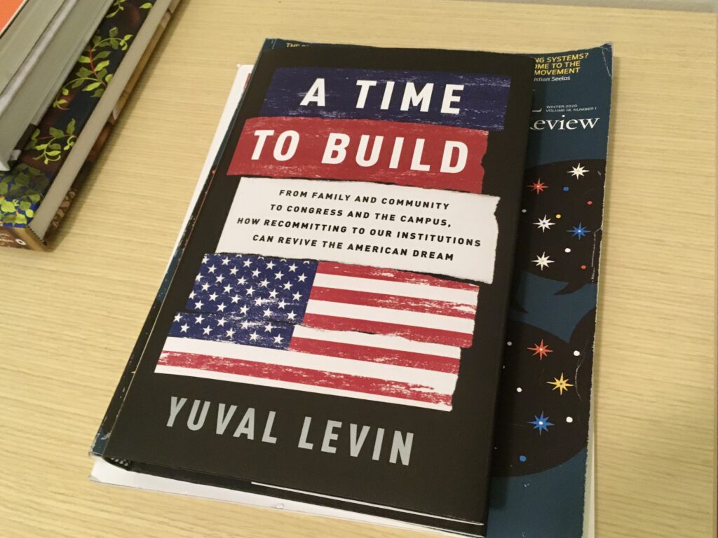 Book Cover: Yuval Levin A Time to Build