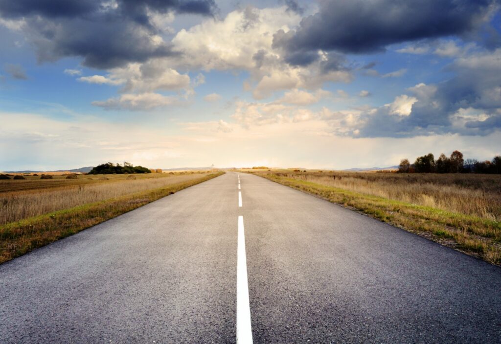 an image of an open road